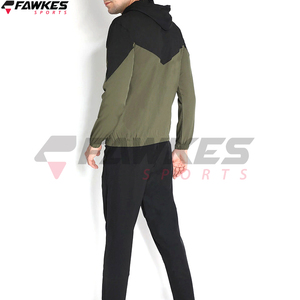 Black Olive-<b>Green</b> Color blocked Tracksuit Customized Training Casual Fitness Wears <b>Men</b> Slim Track <b>Suit</b> - Product Image 5