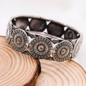 Boho กําไลข้อมือเงิน 925 กําไลข้อมือเงินเงินออกแบบเงินแฮนด์เมด Kada สําหรับผู้หญิงเครื่องประดับสําหรับขายส่ง - Product Image 2