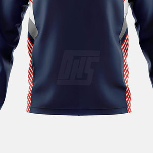 Veste athlétique sublimée à fermeture éclair sur le côté pour homme, veste à fermeture éclair sur le côté pour homme, séchage rapide, pour la salle de sport, l'entraînement et le sport - Product Image 4