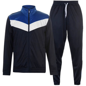 Ensemble de survêtement d'entraînement d'hiver pour homme en deux pièces, doublure en polaire respirante et antibactérienne, matière polyester/coton - Product Image 1