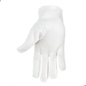 Guantes Masónicos de Algodón Suave, 100% Algodón, Logotipo Bordado Personalizado, Blancos, Cómodos, Antiencogimiento, Secado Rápido - Product Image 2