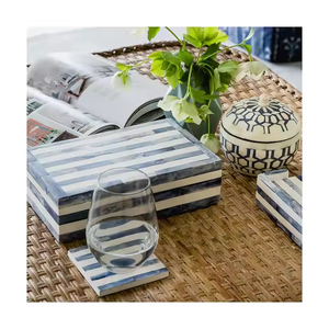 Nuevo joyero decorativo hecho a mano con incrustaciones de hueso disponible en todos los tamaños con incrustaciones de hueso de colores para un estilo adicional - Product Image 4