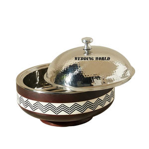 Olla Caliente de Metal con Acabado en Oro Rosa, Calentador de Alimentos de Alta Calidad, Cazuela de Diseño Hecha a Mano, Tamaño Personalizado, Nueva Olla Caliente de Metal de Lujo - Product Image 6