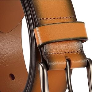 Ceinture en cuir de vachette véritable décontractée de qualité supérieure avec alliage pour boucle Ceinture en cuir de vachette de haute qualité - Product Image 5