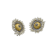 Top vente de qualité supérieure en argent se ressemblent Dualtone élégant belle boucle d'oreille bijoux pour les filles et les femmes au meilleur prix