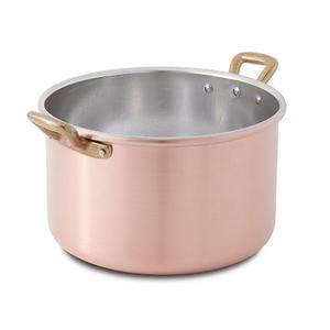 Handmade Copper Cooking <b>Pot</b> With Brass Handle Premium Quality Round Shape Food Cooking <b>Pot</b> At Affordable Price - Product Image 3