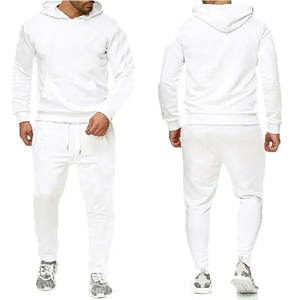 Conjunto de chándal de gran tamaño de algodón pesado hecho a medida Unisex Color sólido Streetwear Sweatsuit - Product Image 6