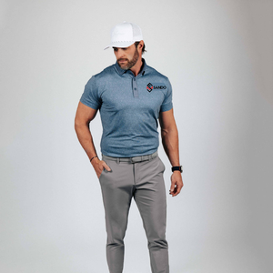 เสื้อโปโลพิมพ์ลายสำหรับผู้ชาย, เสื้อโปโลแห้งเร็วแขนสั้นมีปก - Product Image 1