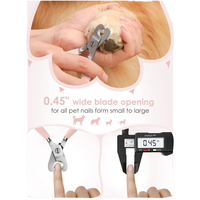 FLAMIA JABZ coupe-ongles en acier inoxydable de haute qualité pour animaux de compagnie petit moyen chien et chat coupe-orteils ciseaux chien chat outil de toilettage