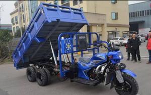 Tricycle à benne basculante hydraulique à essence à double essieu à 9 roues, tout neuf - Product Image 2