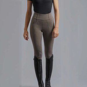 Medias ecuestres de primera calidad, agarre de asiento completo, ajuste elástico, ropa personalizada, proveedor a granel, mallas para montar a caballo, pantalones con trabillas para cinturón - Product Image 5