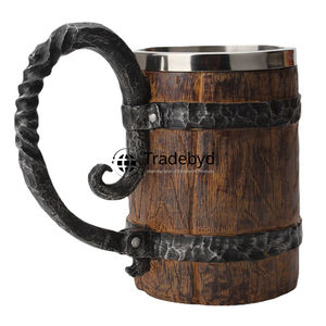 Wooden Mug for Student Dorm Desk Use Daily Beverage Essential Handcrafted Style Tradebyd Eco-Friendly Reusable Anti-Corrosion - Product Image 5