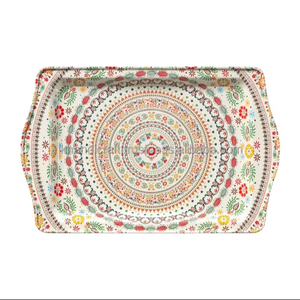 ถาดสแตนเลสขนาดใหญ่แบบปรับแต่งได้ถาดเสิร์ฟแบบแมนเดลาที่หรูหรามีเอกลักษณ์เฉพาะสำหรับการใช้งานส่วนตัวในชีวิตประจำวัน - Product Image 1