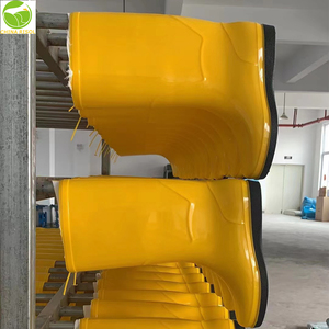 Color negro PVC impermeable jardín granja <span class=keywords><strong>pesca</strong></span> lavado de coches Botas de lluvia hombre Gumboots - Product Image 6