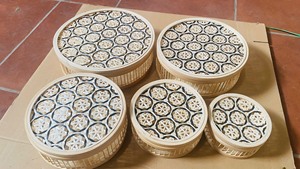 Ensemble de boîtes de rangement tissées en bambou au meilleur prix Emballage durable Vente en gros Boîte tressée à la main écologique du Vietnam - Product Image 6