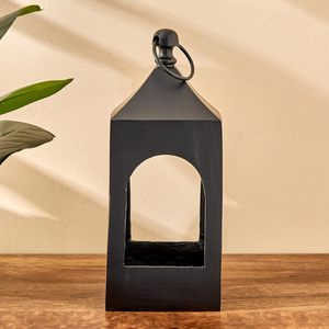 Nouveauté Bougeoir lanterne fait main en fonte d'aluminium couleur noire pour mariages et événements décorations de table - Product Image 4