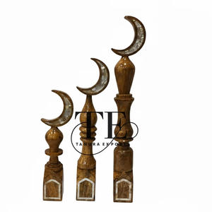 ชุดทำจากไม้ทำมือพระจันทร์เสี้ยวเดือนรอมฎอนของตกแต่งบ้านแบบอิสลามเครื่องประดับโต๊ะของขวัญทำด้วยมือ - Product Image 1