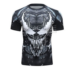 Peso ligero Slim Fit Hombres Mangas cortas Rash Guard Color sólido Mangas cortas Rash Guard Alta calidad Rash Guard - Product Image 1