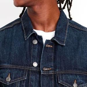 2025 nouvelle mode en gros plaine hommes Denim vestes en gros Top qualité bouton fermeture Denim hommes vestes - Product Image 4