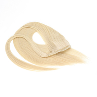 Vente en gros usine : Extensions de cheveux humains chinois 100% Remy à cuticules alignées, double tirage, queue de cheval à enrouler, à clipser, pour tissage capillaire