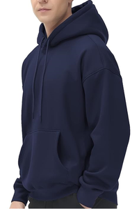 Sweat-shirt à capuche en polaire pour homme, veste à capuche épaisse, hiver chaud, décontracté, imprimé numérique uni, sweat-shirt de sport - Product Image 2