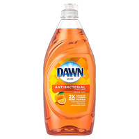 Liquide vaisselle antibactérien Dawn Ultra, parfum orange, bouteille de 28 oz, 8/carton (97318)