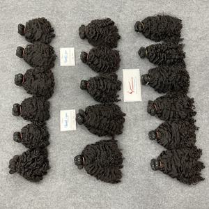 MEILLEURE QUALITÉ!!!! Trame Top Vente Grandes Extensions de Cheveux Crépus Curl 100% Extension de Cheveux Humains Vietnamiens Trame de Cheveux - Product Image 3