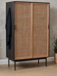 Minimalist Solid Wood Wardrobe with Drawers &amp; Door for Bedroom Home Hotel Apartment or Villa Furniture - Product Image 3