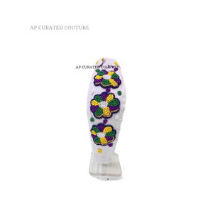 Vente chaude 2025 Designer Bandeaux Pour Les Filles À La Main Seed Perlé Conception Personnalisée Mardi Gras Casque - Product Image 4