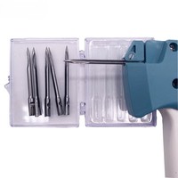 Pistolet à étiquettes portable CE-24-11 de haute qualité en ABS durable pour vêtements industriels, avec aiguille longue et fine, conforme aux normes