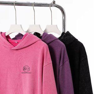 100% Cotton Solid Winter <b>Men</b> Acid Wash <b>Pullover</b> Hoodies Plus Size Breathable Comfortable <b>Men</b> Acid Wash Hoodies - Product Image 4