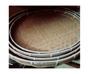 Bol de panier de vannage en bambou tissé du Vietnam grand plateau de riz rustique parfait pour la décoration de la maison de ferme/paniers en bambou de qualité supérieure - Product Image 1