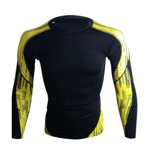 Fight Rash Guard BJJ Tops Fitness Compression Wear Hombres Deportes Secado rápido Fitness Manga corta Rash Guard - Product Image 3