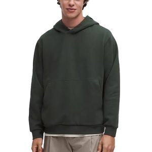Green Basic Kangaroo Pocket Green Basic Hoodie 2025 Winter New Design Heavyweight Hoodie Plain No <b>String</b> <b>Hoodies</b> Premium Quality - Product Image 1