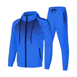 Chándal deportivo personalizado para correr para hombre, chándal de algodón 100% con capucha, respetuoso con el medio ambiente, venta al por mayor de invierno - Product Image 4