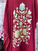 Caftan d'été de Bohème haute couture brodé à la main manches trois quarts longueur au sol vêtements longs approvisionnement en gros naturel