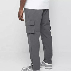 Classic straight fit men <b>cargo</b> trousers made from twill cotton, durable multi pocket <b>pants</b> for <b>work</b> and casual use. - Product Image 3