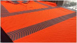 Camisa de manga corta de alta visibilidad LOGO personalizado Camisa Polo de seguridad Flecha naranja Uniforme de construcción reflectante - Product Image 4