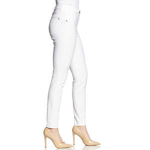 Custom Slim <b>Women</b> <b>Jean</b> Pants Straight Loose Fit Denim for <b>Women</b> <b>White</b> Dyed Front and Pockets Skinny <b>White</b> Denim <b>Jeans</b> - Product Image 4