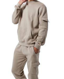 Conjunto de chándal personalizado para hombre, chándal para correr, sudadera informal con cremallera para hombre, ropa deportiva, chándal de algodón transpirable - Product Image 1