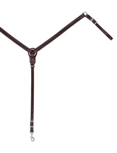 Collier de poitrine de selle Western pour chevaux Noir outillé Trail Pleasure et Barrel Roping Plastron en cuir de qualité - Product Image 3