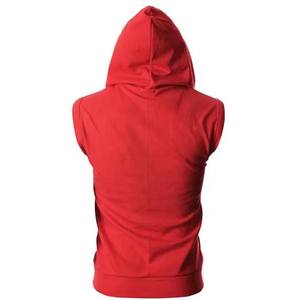 Sudadera con capucha de entrenamiento sin mangas para hombre, camiseta ligera de secado rápido para verano, ropa deportiva, camisetas sin mangas con capucha, ropa para hombre con cremallera - Product Image 2