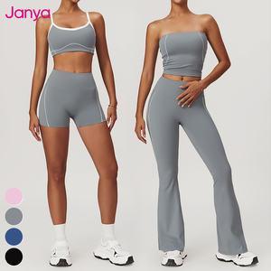 Fabricante de ropa deportiva Ropa de entrenamiento Ropa deportiva 4 piezas Gimnasio Fitness Conjuntos Mujeres Conjunto de yoga sin costuras Ropa De Mujer Ropa Gimnasio - Product Image 1