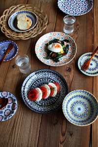 ถ้วยชามพอร์ซเลนขนาดใหญ่พร้อมรูปลอกญี่ปุ่นสำหรับอาหารจานหลักสำหรับมื้ออาหาร6.2นิ้ว - Product Image 2