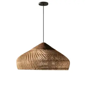 โคมไฟหวาย Zadie ดีไซน์หรูหราสไตล์ฟาง สำหรับตกแต่งบ้าน - Product Image 5