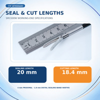 Pince à sceller vétérinaire électrique autoclavable YYF SM1500W en acier inoxydable 5mm 37cm à mâchoires courbées pour laparoscopie