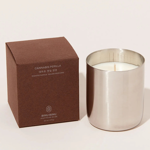 Vente en gros Pot à bougie en métal brossé gravé fini vide récipient à bougie parfumée en cire de soja pour la décoration intérieure Pot à bougie en vrac - Product Image 5