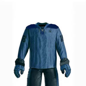 ชุดยูนิฟอร์มฮอกกี้น้ำแข็งดีไซน์โดดเด่น ผลิตจำนวนน้อยได้ ทนทาน ระบายอากาศดี สินค้ามาใหม่ คุณภาพสูง ผลิตจากโพลีเอสเตอร์ 100% - Product Image 4