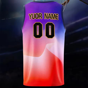 Camisetas de Baloncesto con el Último Diseño 2025, Uniformes de Equipo Personalizados, Tallas Grandes, Ropa Deportiva Transpirable que Absorbe la Humedad, Servicio OEM - Product Image 3