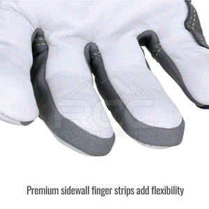 Guantes de soldadura de cuero de vaca de alta calidad con guantes de soldadura protectores de seguridad al por mayor - Product Image 5